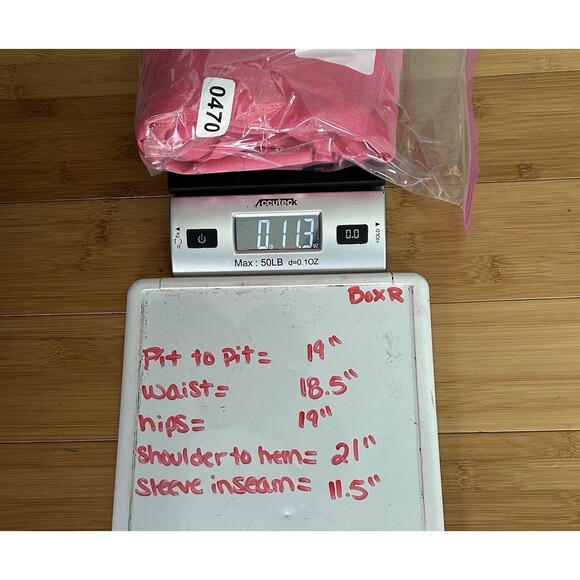 Toofan Womens Linen Pink Button Up Blouse 3/4 Sleeve Small Collared - Picture 11 of 11